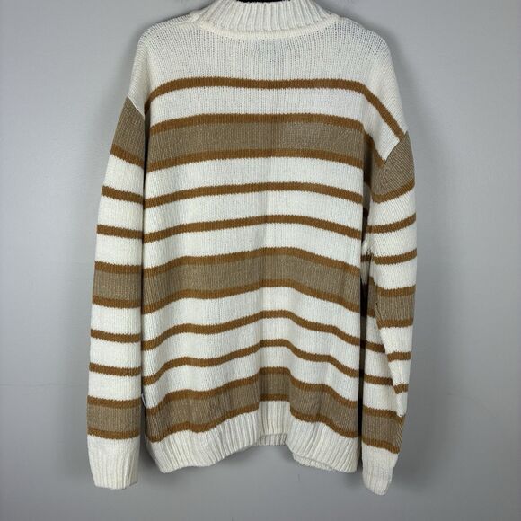 Mens Y2K Sweater Sz XXL Stripe Preppy Oversized DISS - Picture 3 of 6
